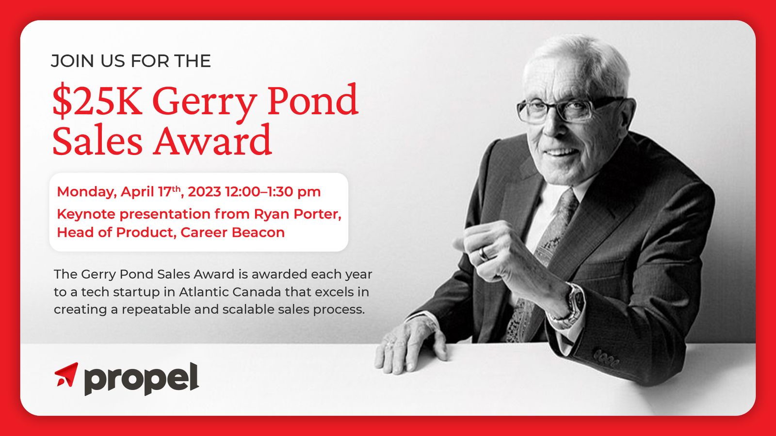 Propel Announces Finalists for the Fourth Gerry Pond Sales Award Propel